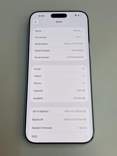Apple iPhone 17 Pro Max