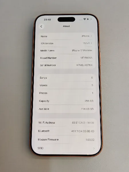 Apple iPhone 17 Pro Max