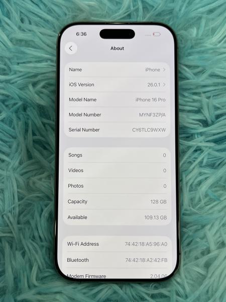 Apple IPHONE 16 PRO