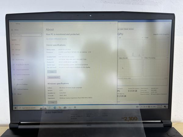 Msi GL63 THIN 10UC