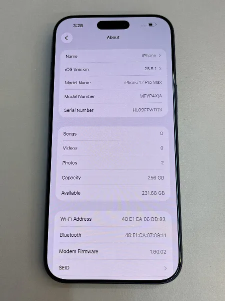 Apple iPhone 17 Pro Max