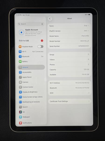 Apple iPad A16,