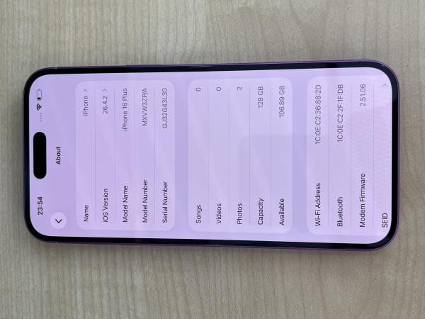 Apple IPHONE 16 PLUS
