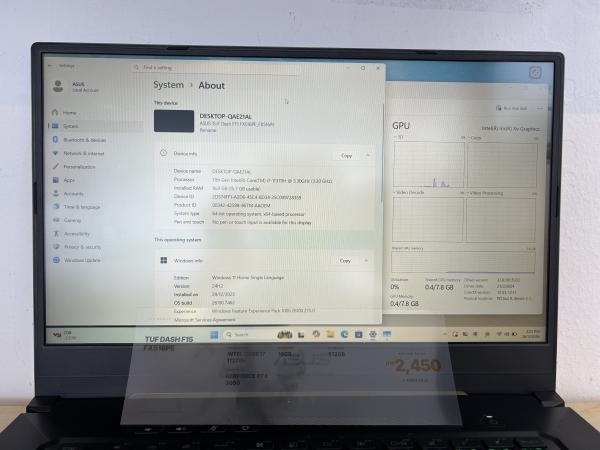 Asus TUF DASH F15 FX516PE