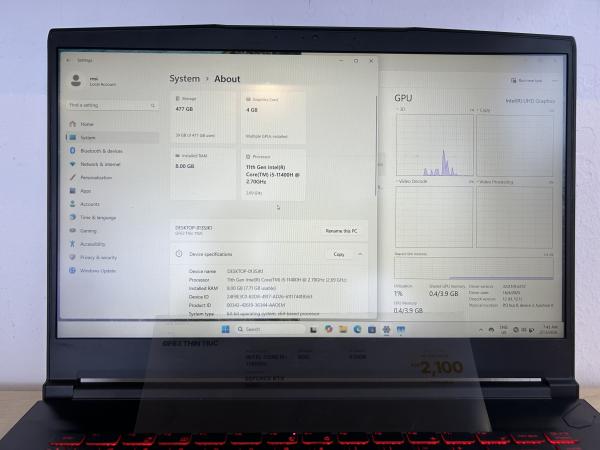 Msi GF63 THIN 11UC