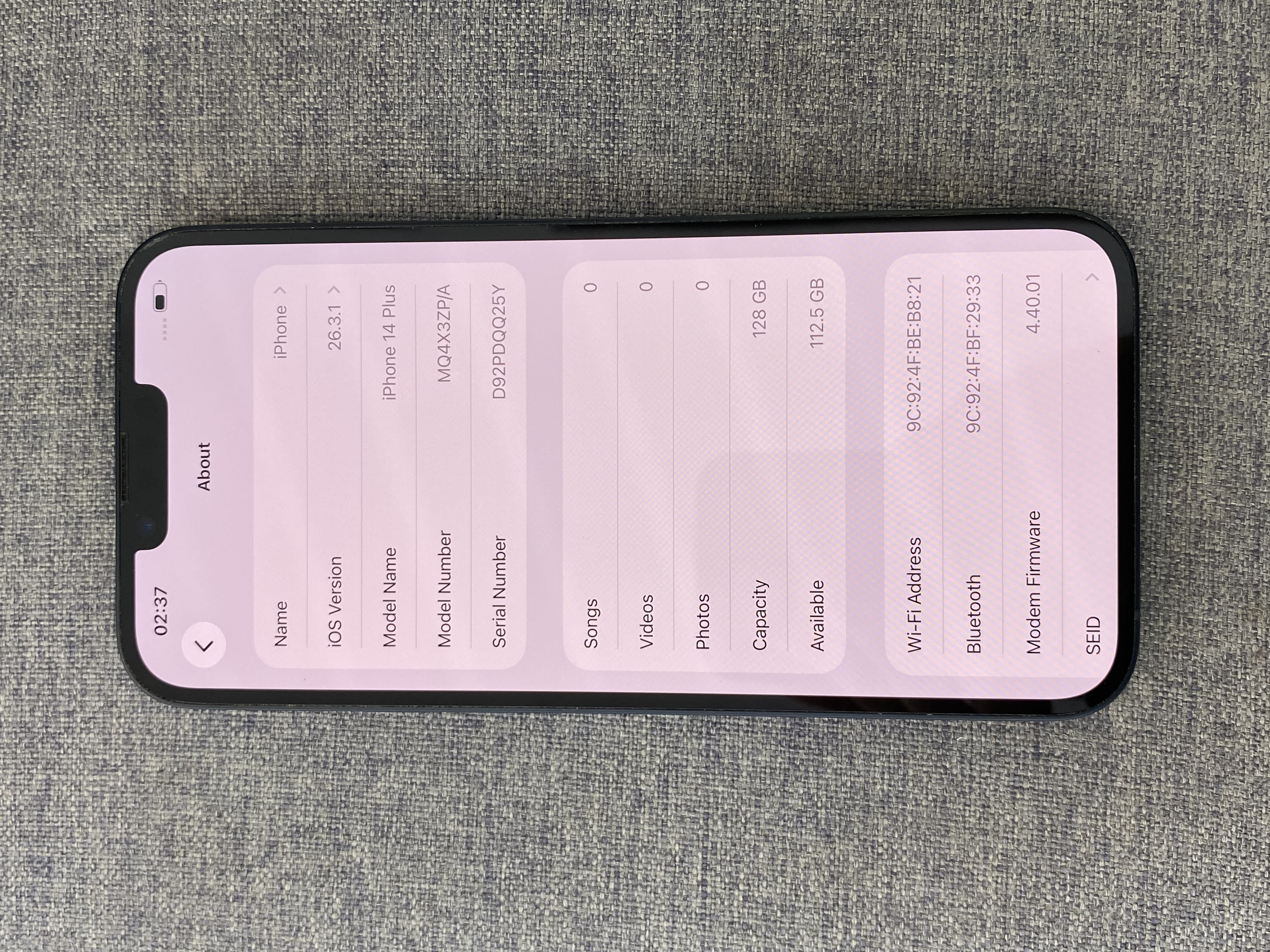 Apple IPHONE 14 PLUS