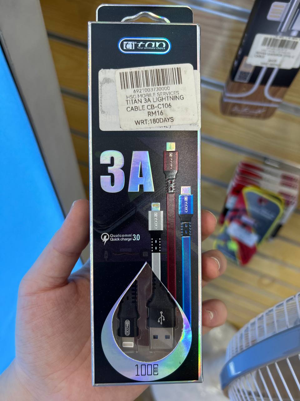 Titan 3A USB Type-C/Lightning/Micro Cable CB-C106