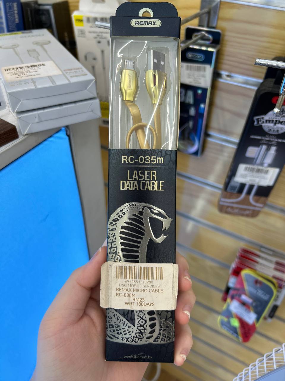 REMAX Laser Micro Data Cable (Gold) RC-035m