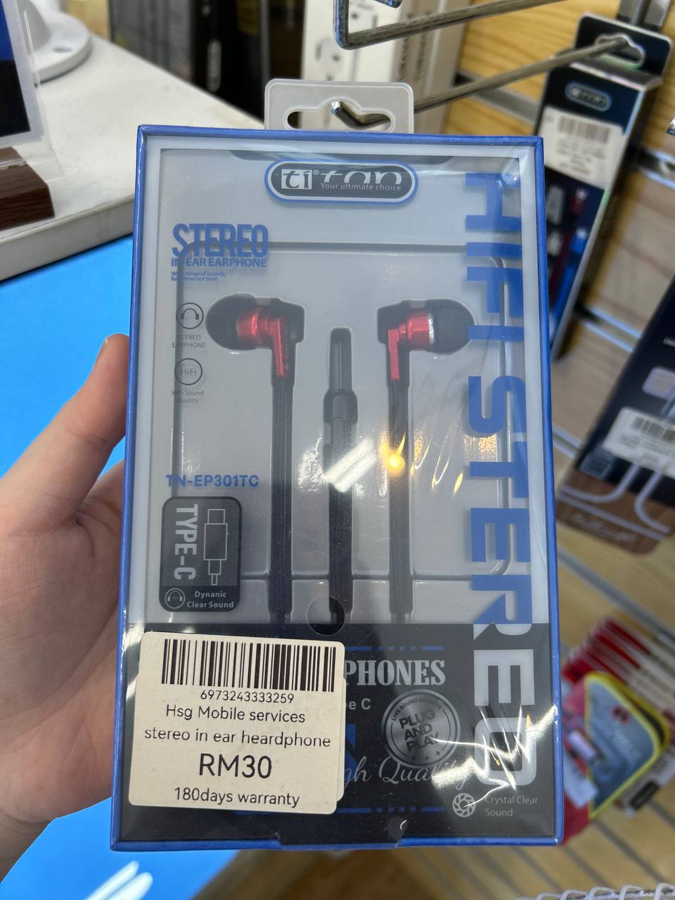 Titan Stereo In-Ear Earphone Type-C TN-EP301TC