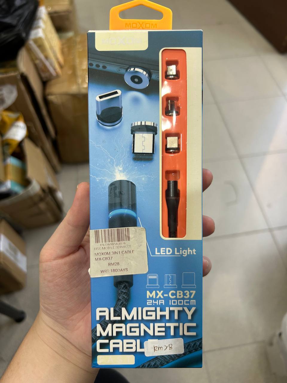 MOXOM 3IN1 Almighty Magnetic Cable MX-CB37