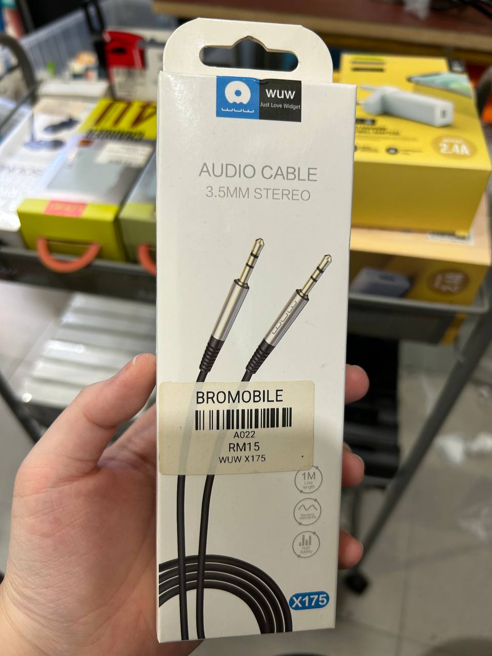 WUW Audio Cable 3.5mm Stereo X175