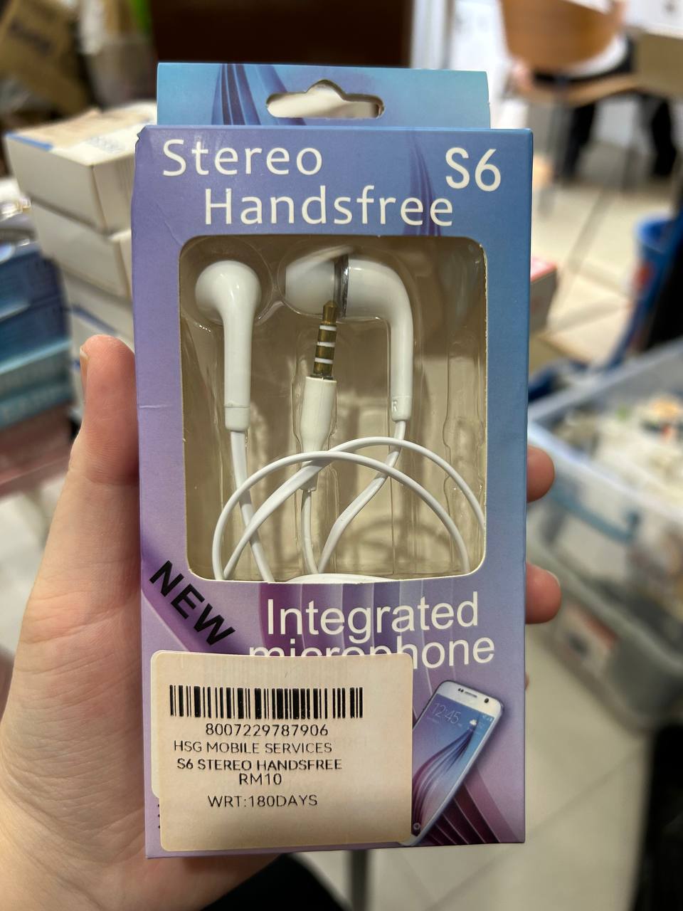 Stereo Handsfree S6 - White