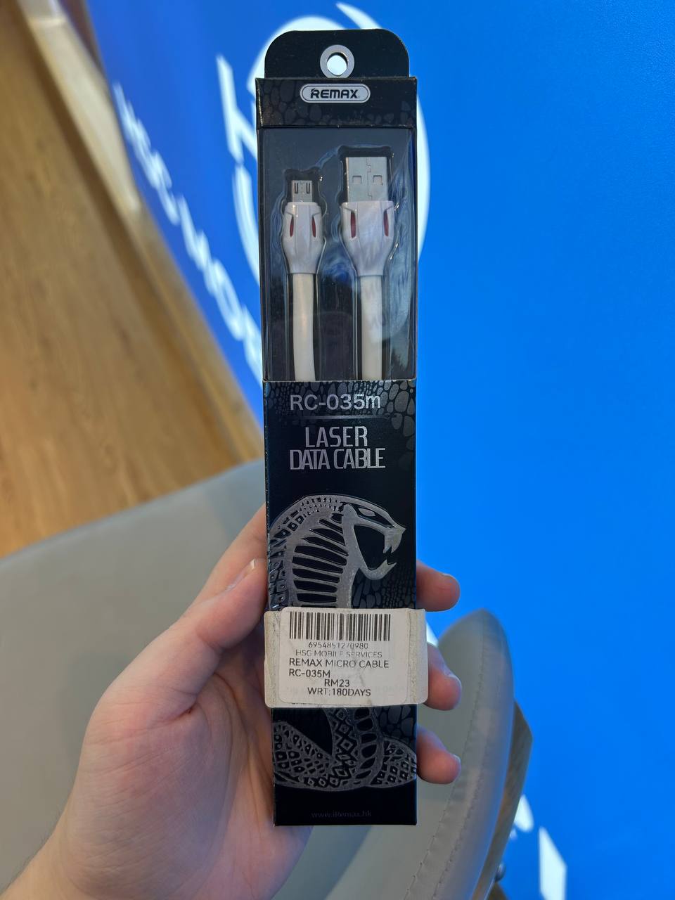 REMAX Laser Micro Data Cable (White) RC-035m