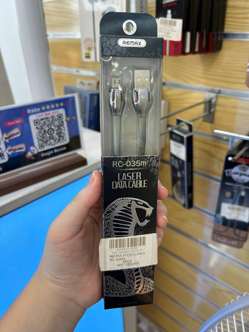 REMAX Laser Micro Data Cable (Silver) RC-035m