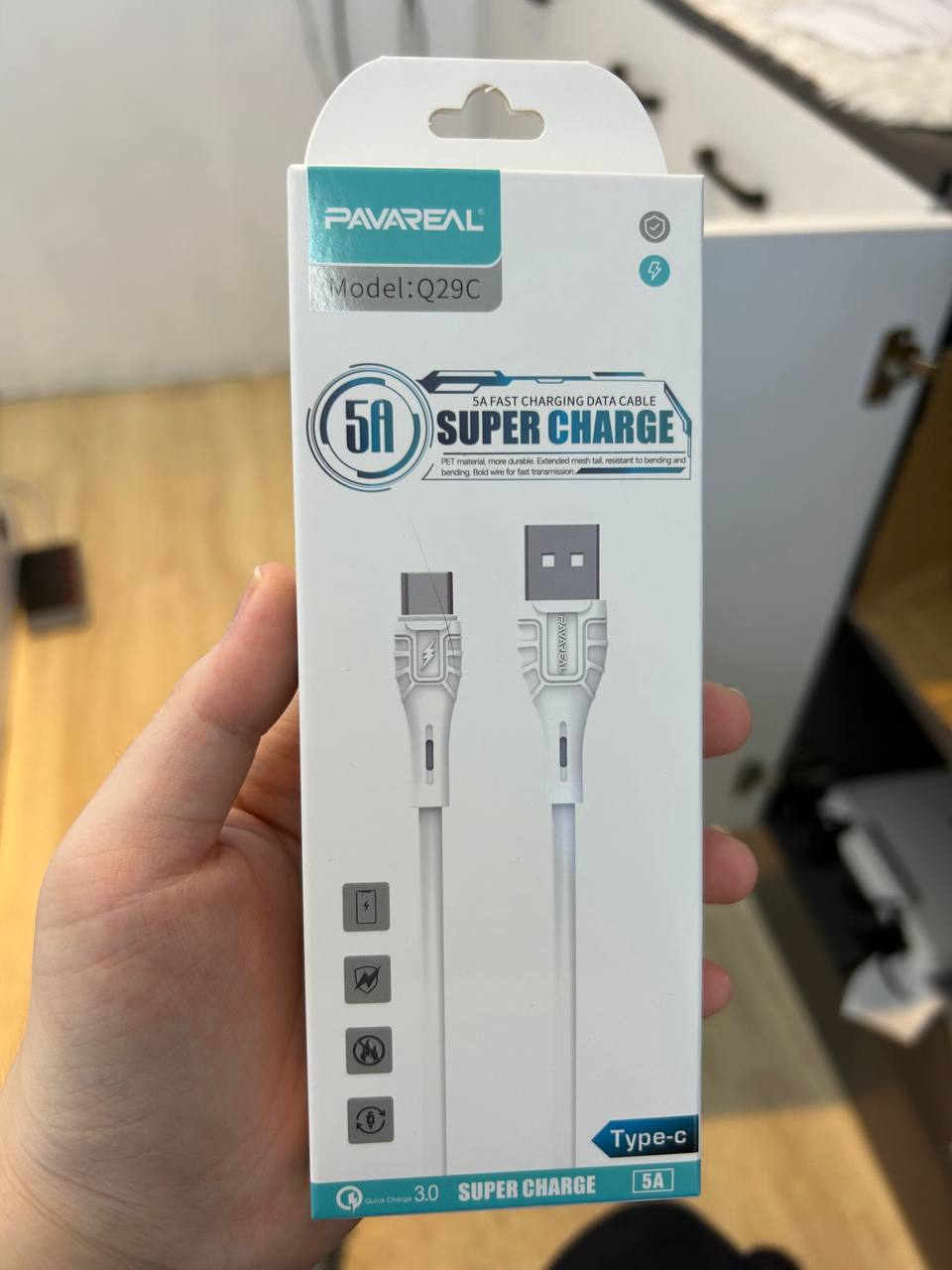 PAVAREAL 5A Super Charge Type-C Cable Q29C
